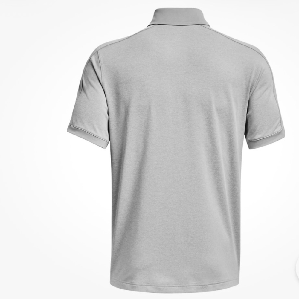 NWT Under Armour Men’s Light Gray Polo Shirt RETAIL $75 - Picture 2 of 6